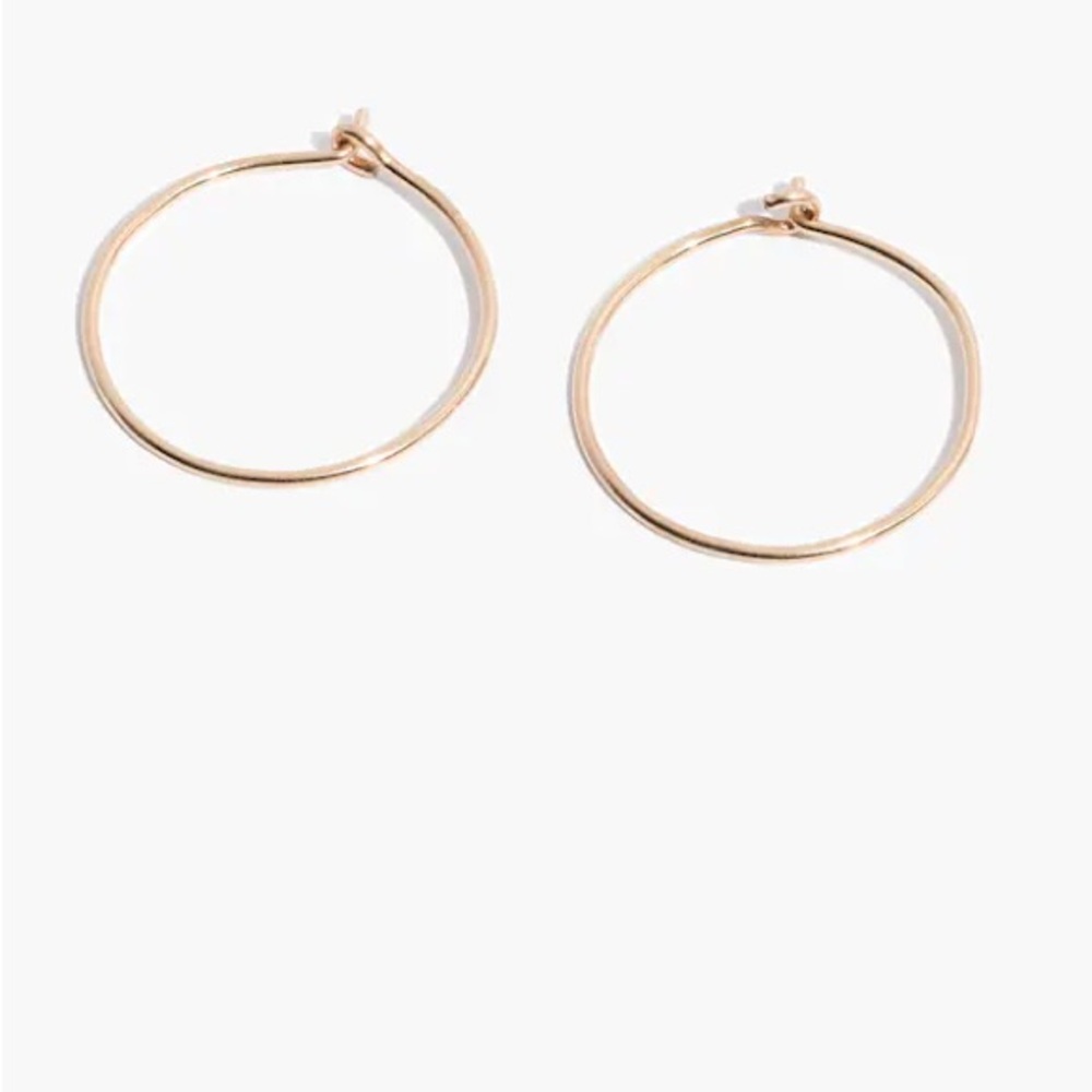 Madewell Classic 14K Gold-Filled Hoop Earrings